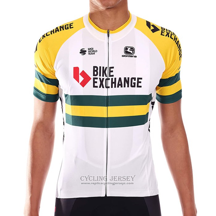 2021 Cycling Jersey Bike Exchange Champion Australia Short Sleeve And Bib Short